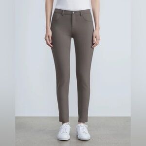 Lafayette Acclaimed Stretch Mercer Pants Skinny Taupe Excellent Size 12